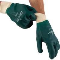 Gants verts &agrave; double enduit, 10" lo, PVC, Doublure en Jersey de coton, 70 mils EastCoast Offshore Supplies