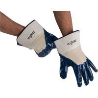 Gants &agrave; poignet de s&eacute;curit&eacute; de poids lourd, 11/2T-Grand, R&ecirc;vetement Nitrile, Enveloppe en Coton EastCoast Offshore Supplies