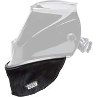 Split Leather Helmet Bib with Press Fit Seal, Black EastCoast Offshore Supplies