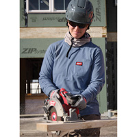 GRIDIRON Long Sleeve Pocket T-Shirt, Women's, X-Small, Blue EastCoast Offshore Supplies