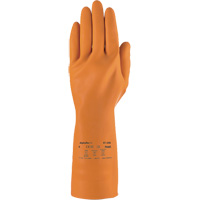 AlphaTec&reg; 87-208 Heavy-Duty Chemical-Resistant Gloves, Size 7, 12.8" L, Rubber Latex, Cotton/Flock-Lined Inner Lining, 29.5-mil EastCoast Offshore Supplies