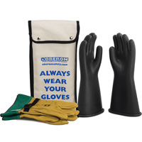 Ensemble de gants en caoutchouc pour l'&eacute;lectricit&eacute; de classe 1, 8, 14" lo, 37 cal/cm², NFPA 70E EastCoast Offshore Supplies