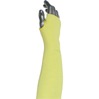 Manchette r&eacute;sistante &agrave; la coupe &agrave; 2 plis Kut Gard avec ouverture pour le pouce , Aramide/ATA, 10", ASTM ANSI niveau A6, Jaune EastCoast Offshore Supplies