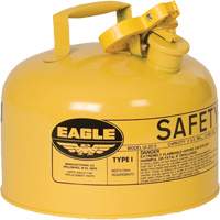 Bidon de s&eacute;curit&eacute; pour le diesel, Type I, Acier galvanis&eacute;, 2,5 gal. US, Jaune, Homologu&eacute; FM/List&eacute; UL/ULC EastCoast Offshore Supplies