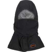 Doublure matelass&eacute;e ignifug&eacute;e Pioneer 765A pour casque de s&eacute;curit&eacute; avec un long cou et embout buccal amovible, Noir/Gris, Coton/FR-Tech/Modacrylique/Nylon EastCoast Offshore Supplies