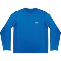 Chemise de refroidissement &agrave; manches longues avec protection solaire et UV Chill-Its 6689, Bleu, Petit EastCoast Offshore Supplies