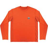 Chemise de refroidissement &agrave; manches longues avec protection solaire et UV Chill-Its 6689, Orange, Petit EastCoast Offshore Supplies