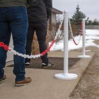 Chaîne de barri&egrave;re en plastique &agrave; deux couleurs, Vert/Blanc EastCoast Offshore Supplies