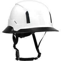 Wide Clip-On Full Brim for RZRBack Climbing Helmet, White EastCoast Offshore Supplies