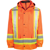 High-Visibility 7-in-1 Jacket, Polyester, High Visibility Orange, X-Small EastCoast Offshore Supplies
