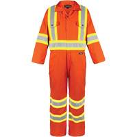 High-Visibility Unlined Coveralls, Small, High Visibility Orange EastCoast Offshore Supplies