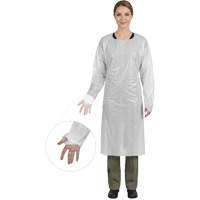 CoverMe Gown with Thumbholes, One Size, White, Polyethylene EastCoast Offshore Supplies