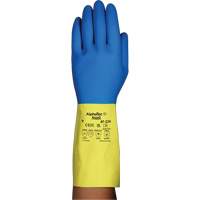 Gants r&eacute;sistants aux produits chimiques AlphaTec 87-224, Taille 7, 12,8" lo, N&eacute;opr&egrave;ne/Latex de caoutchouc, Doublure en Coton/Ouat&eacute;e, 26,8 mils EastCoast Offshore Supplies