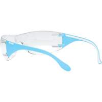 Adapt Lite Blue/White Safety Glasses, Clear Lens, Anti-Fog/Anti-Scratch, ANSI Z87+/Meets/Exceeds CSA Z94.3 EastCoast Offshore Supplies