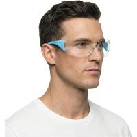 Adapt Lite Blue/White Safety Glasses, Clear Lens, Anti-Fog/Anti-Scratch, ANSI Z87+/Meets/Exceeds CSA Z94.3 EastCoast Offshore Supplies