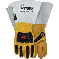 Gants r&eacute;sistants &agrave; leau Storm Trooper, Petit, Paume en Cuir de vache, Poignet Manchette EastCoast Offshore Supplies
