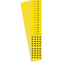 Marqueurs de tuyau PSI, Autocollant, 2-1/4" h x 2-3/4" la, Noir sur jaune EastCoast Offshore Supplies