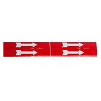 Marqueur de tuyau  Arrow, Autocollant, 1-1/8" h x 7" la, Noir sur jaune EastCoast Offshore Supplies