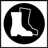 &eacute;tiquettes avec pictogramme Right to Know - Bottes, Vinyle, Feuille, 5/8" lo x 3/4" la EastCoast Offshore Supplies