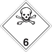 Toxic Materials TDG Placard, Plastic EastCoast Offshore Supplies