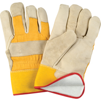 Abrasion-Resistant Winter-Lined Fitters Gloves, Large, Grain Cowhide Palm, Foam Fleece Inner Lining EastCoast Offshore Supplies