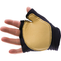 Anti-Impact Tool Grip Fingerless Left-Hand Glove, Size X-Small, Grain Leather Palm EastCoast Offshore Supplies