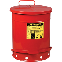Oily Waste Cans, FM Approved/UL Listed, 14 US gal., Red EastCoast Offshore Supplies