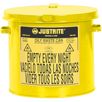 Contenants pour d&eacute;chets huileux, Homologu&eacute; FM/List&eacute; UL, 2 gal. US, Jaune EastCoast Offshore Supplies
