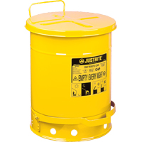Contenants pour d&eacute;chets huileux, Homologu&eacute; FM/List&eacute; UL, 14 gal. US, Jaune EastCoast Offshore Supplies