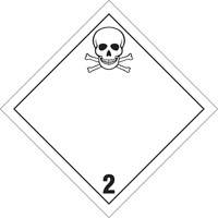 Toxic Gas TDG Placard, Plastic EastCoast Offshore Supplies