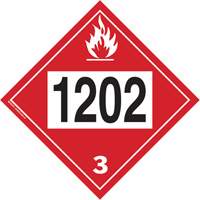 1202 Fuel Oil Flammable Liquid TDG Placard, Plastic EastCoast Offshore Supplies
