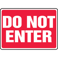 Enseigne  Do Not Enter , 10" x 14", Aluminium, Anglais EastCoast Offshore Supplies