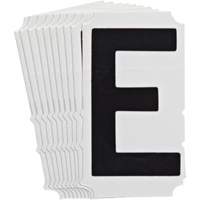 Quick-Align&reg; Individual Gothic Number and Letter Labels, E, 4" H, Black EastCoast Offshore Supplies