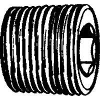 Bouchon de tuyau (t&ecirc;te hexagonale frais&eacute;e), 1/8" dia., Laiton EastCoast Offshore Supplies