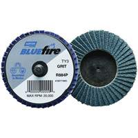 R884P BlueFire&reg; Mini Flap Disc, 3" x Type 27, P40 Grit, Zirconia Alumina EastCoast Offshore Supplies