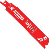 Lame de scie alternative de s&eacute;rie moyenne pour le m&eacute;tal, Bim&eacute;tal, 14-18 Dents par pouce, 6" lo x 1" la EastCoast Offshore Supplies