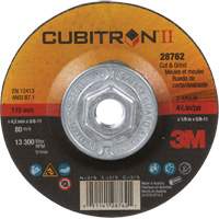 Cubitron II Quick Change Cut & Grind Wheel, 4-1/2" x 1/8", 5/8"-11 Arbor, Type 27, Ceramic EastCoast Offshore Supplies