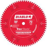 Trex&reg; Blade Cutting Saw Blade, 10", 72 Teeth, Plastic/Composite Decking Use EastCoast Offshore Supplies