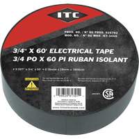 IET-3460 Electrical Tape, 19 mm (3/4") x 18.28 m (60'), Black EastCoast Offshore Supplies