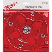 Clear 7" Diameter 1-3/16" Center Hole Sub-Base EastCoast Offshore Supplies