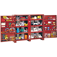Jobsite Shelf Cabinet, Steel, 49 Cubic Feet, Red EastCoast Offshore Supplies