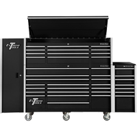 RX Series Side Cabinet, 3 Drawers, 19" W x 25" D x 61" H, Black EastCoast Offshore Supplies