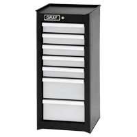 Armoire compl&eacute;mentaire, 7 tiroirs, 14-3/4" la x 18" p x 33,34" h, Noir EastCoast Offshore Supplies