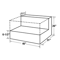 Steel Fuel Transfer Tank, Steel, 85 gal. Capacity, Black EastCoast Offshore Supplies