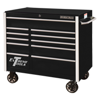 RX Series Rolling Tool Cabinet, 11 Drawers, 41-1/2" W x 25-1/2" D x 40-1/2" H, Black EastCoast Offshore Supplies