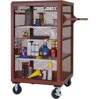 Mobile Mesh Cabinet, Steel, 22 Cubic Feet, Red EastCoast Offshore Supplies