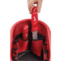 Sac ovale a&eacute;rien utilitaire, Nylon balistique, 14 pochettes, Noir/Rouge EastCoast Offshore Supplies