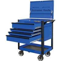 EX Deluxe Series Tool Cart, 4 Drawers, 22-7/8" L x 33" W x 44-1/4" H, Blue EastCoast Offshore Supplies