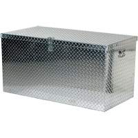 Aluminum Treadplate Portable Tool Box, 25-1/16" D x 49-1/4" W x 24" H, Silver EastCoast Offshore Supplies