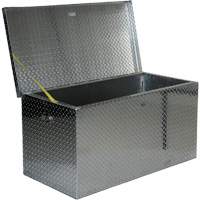 Aluminum Treadplate Portable Tool Box, 25-1/16" D x 49-1/4" W x 24" H, Silver EastCoast Offshore Supplies